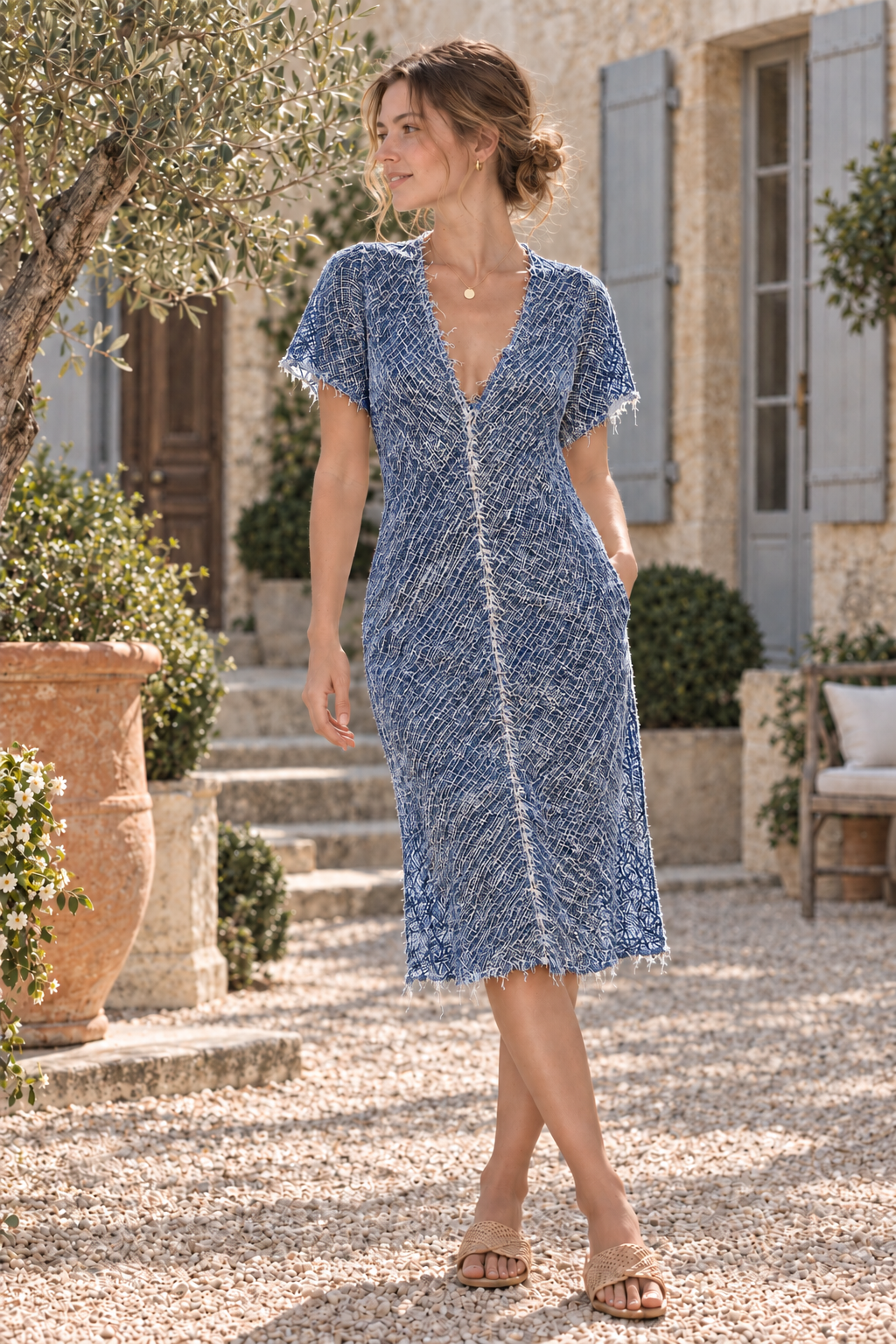 Short ruffled luna dress