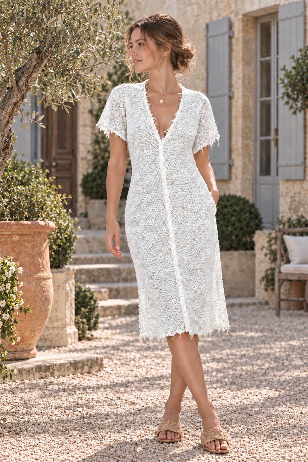 Short ruffled luna dress